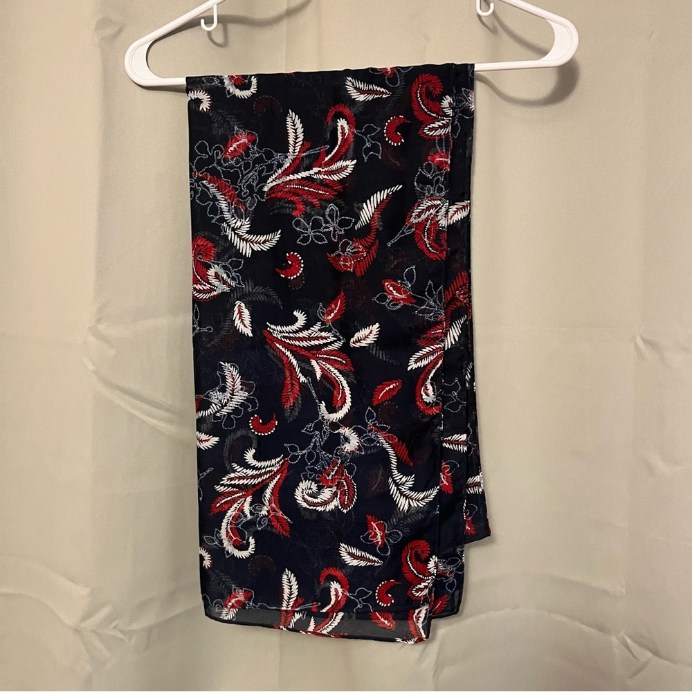 Brooks Brothers Printed Navy Scarf